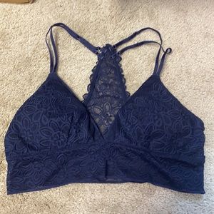Blue lace bralette from Aerie